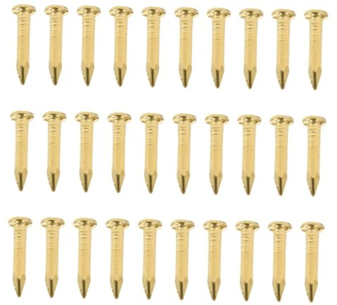 VILLCASE 100stücke Kupfernägel Für Kupferblech Rundkopfnägel Aus Metall Kupfer-hängenägel Für DIY-projekte Möbelbefestigungsnägel Kupfer-bildernägel Für Zuhause