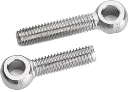 KSeSii 1-5pcs GB798 Anello in acciaio inossidabile 304 Bullone di collegamento Fisheye Eye Foro di ancoraggio Vite prigioniera M5 M6 M8 M10(M6x20 2pcs)