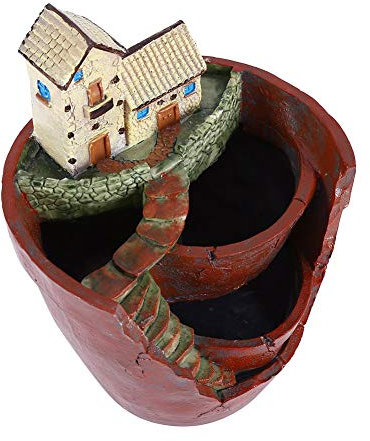 Ausla Plantador de Forma de Jardín Resistente Colgante, Liviano para una Fácil Reubicación, Promueve la Salud de Las Plantas, Decora Cualquier Espacio, Hecho de Material Resistente, Suculentas de