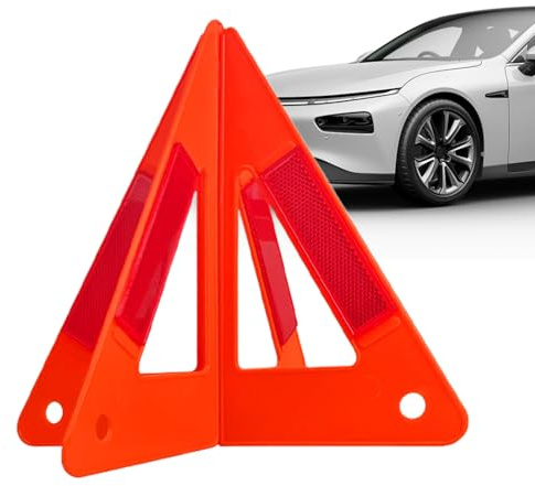 Generisch Warndreieck Kfz, Klappbares Warnungsdreieck, Faltbar Reflektierende Pannen Warnschild Für Fahrzeuge, Rutschfestes Kompaktes Dreifach-Warnsignal Sicherheitsausrüstung Für Erwachsene &
