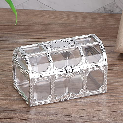 WGFOIP Aspecto Hueco único, Bonito Azucarero de Plástico para Bodas, 9 * 5,5 * 5,5 Cm/3,5 * 2,2 * 2,2 Pulgadas (Plata)