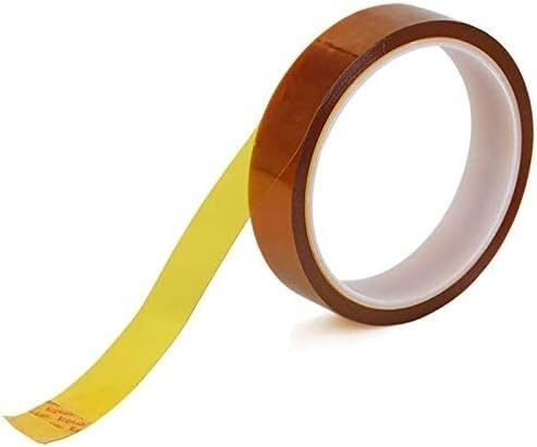 ROBAUN Cinta adhesiva aislante adhesiva térmica de alta temperatura de poliimida Kapton de doble cara de 10M(10mm*10m)