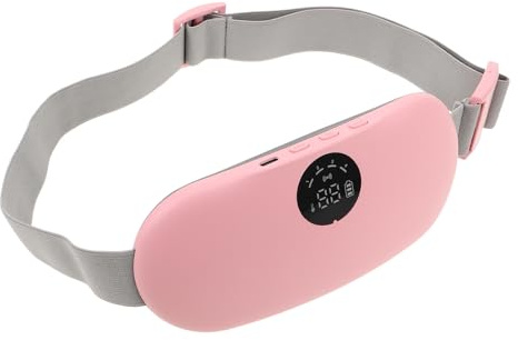 GOOHOCHY Cinturón Calentador Menstrual Portátil Masajeador Abdominal de Silicona y Abs con Tecnología de Calentamiento Rápido para Relajarse en Casa o Viajando