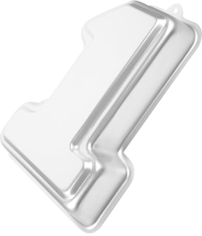 Tofficu Teglia per Torta Numero 1 in Lega di Alluminio Piccola, Utensile da Forno Resistente ad Alta Temperatura per Uso Domestico, Stampo Numerato Versatile per Dolci e Pane