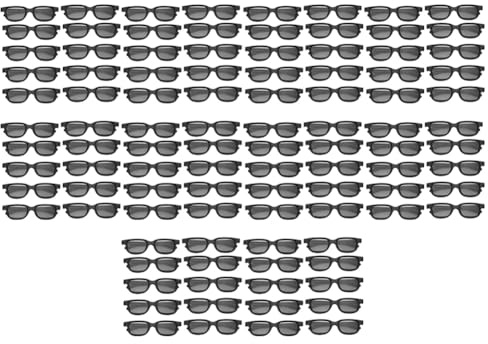 Wesafrae 100 Uds. Gafas 3D Pasivas Polarizadas para Pantalla Cine IMIX