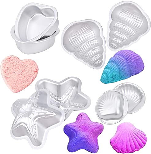 Badebombe Formen, Seifenform badebomben Formen Set DIY Badebombe Kit für Crafting handgemachte Spa Bomb Fizzy Crafting Formen DIY Machen Lieferungen, Runde Kugel Form(Set 8)