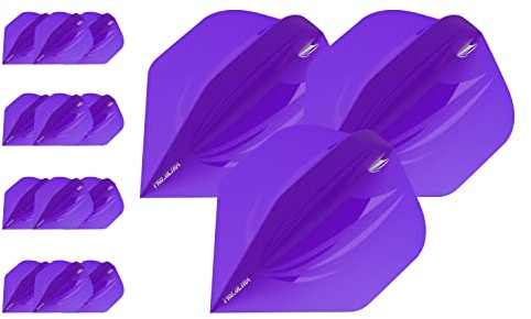 Target Darts Lila 5 x uppsättningar av ID Pro. Ultra Dart flyg – 38 cm totalt, Nr 2
