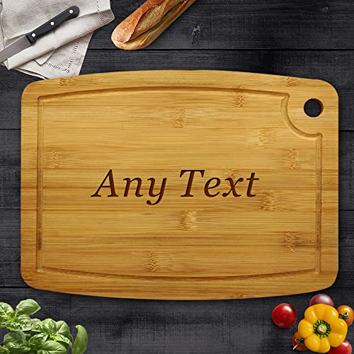 Personalised Bamboo Chopping Board Cheese Board Bamboo Cutting Board Wedding Gifts for The Couple,Engagement Gifts,Gift for Parents Custom Anniversary,Birthday,Christmas(Any Text)