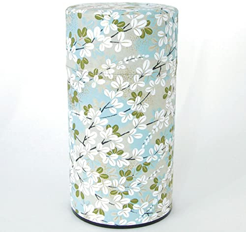 Japanese Tea KIMIKURA Japanese Tea Canister [Natural tree] Large 150g-200g Tea Capacity Airtight Tin -from JAPAN
