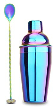 Set di shaker per cocktail Set di shaker per cocktail Set di shaker per cocktail in acciaio inossidabile da 550 ml Mixer Wine Bartender Drink Party Bar Strumenti professionali Kit barman (Color : C5