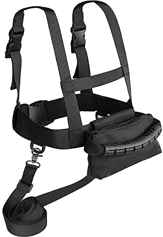 YJZQ Harnais de Fixation Harnais d'entraînement de Ski Harnais et Laisse réglables avec Pochette pour Enfant Sport Alpin Parent et Enfant Bande de Sécurité Anti Chute pour Patinage Snowboard