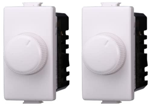 2 Pezzi Dimmer Regolatore Compatibile Con Bticino Living Light (Bianco)