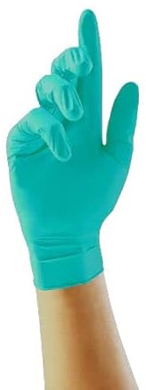 Ink Jungle Aqua (Opal) Nitrile Gloves GP0091 GP0092 GP0093 GP0094 GP0095 Examination Nitrile Gloves - Multipurpose, Powder Free and Latex Free Disposable Gloves, Box of 100 Gloves, Aqua (Extra Small)