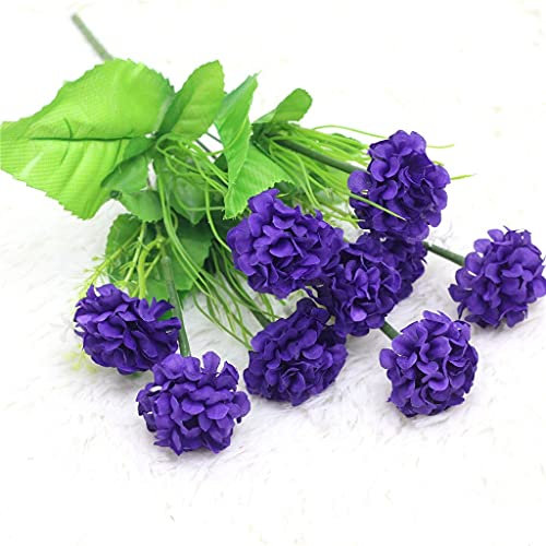 RWRAPS 9 Grandes têtes de Fleurs artificielles Hortensia chrysanthème Boule Fausse Fleur en Soie Bricolage Maison Jardin fête de Mariage Boutique décoration (Couleur : Style 4) (Style 4)