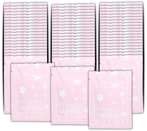 Little Miss Periods Puberty Essentials Lingettes intimes jetables pour femme Lingettes féminines pour filles Lingettes hygiéniques Sachets simples de poche sans parfum