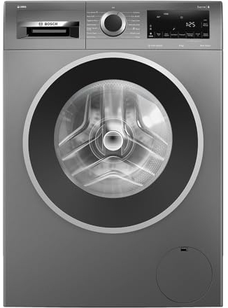 Bosch WGG244FCGB Series 6, Free-Standing Washing Machine, Front Loader, A Rated, 9 kg, 1400 rpm Spin Speed, Iron Assist, Speed Programme, I-Dos Automatic Dosing, Graphite