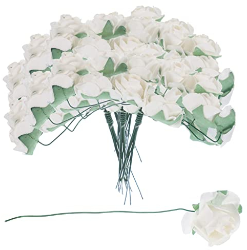 Cabilock 144 Stücke Mini Rose Künstliche Blumen Gefälschte Groß Für Hochzeit Decor Mittelstücke