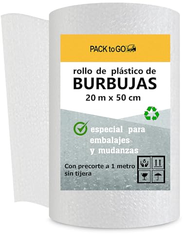 Papier bulle emballage colis – Rouleau de papier bulle pour déménagement, bubble wrap, expédition et protection (50 cm x 20 m)