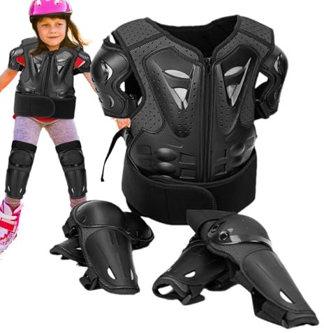 Attrezzatura da equitazione per bambini, Attrezzatura da motociclista per bambini,Tuta protettiva per moto regolabile per motocicletta | Set di protezioni da equitazione alla moda per motocross per ba