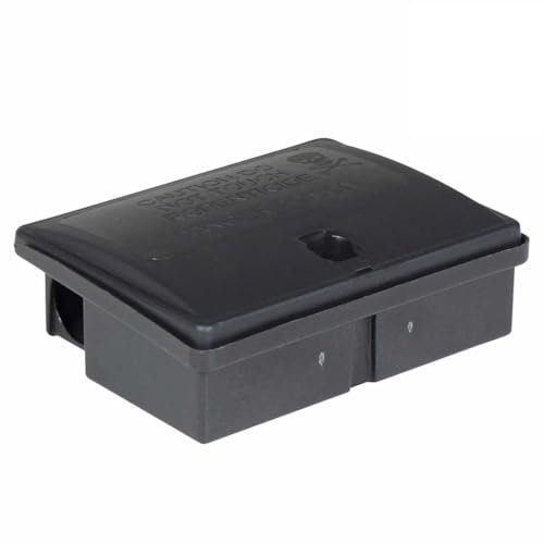 vidaXL Trappole per Topi 5 pz Nere 13x10x4 cm, Scatola per Topi, Esca per Topi, Scatola per Esche per Topi, Scatola per Esche