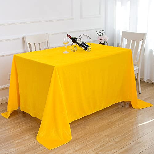 Tovaglia in velluto lavabile in linoleum color oro, 180 x 320 cm, perfetta per matrimoni, feste e decorazioni per la casa