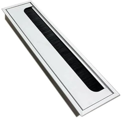 HRTUFN MIUYTRN Arandela de Mesa Rectangular Cuadrada de Aluminio for Escritorio, Cable de Ordenador, Salida de Cable, Cubierta de Orificio de inserción cuicui(280x80mm)