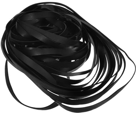 VILLCASE 50 Pièces Ceinture en Caoutchouc pour magnétophone Remplacement de la Courroie de la Cassette Ceinture à Cassettes Courroies d'entraînement de Cassette Black