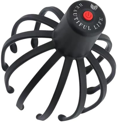 Dispositivo di massaggio elettrico della testa del polpo per il capelluto, dispositivo di massaggio elettrico della testa del polipo, graffio elettrico intelligente | Massaggiatore della testa