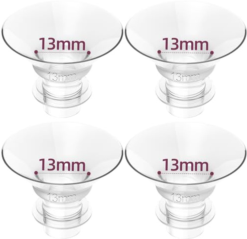 4PCS Flange Inserts 13MM for 24mm Flange/Shield, | Compatible with KISSBOBO K5, Momcozy, Spectra, eufy, Nuliie, Medela, Elvie & Most Wearable Pumps