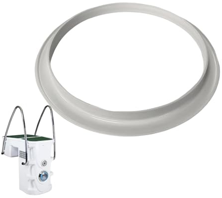 Anillo de cesta de skimmer para piscina enterrada, piezas de piscina, cubierta de filtro de fijación externa interna para tanque de natación al aire libre patio trasero