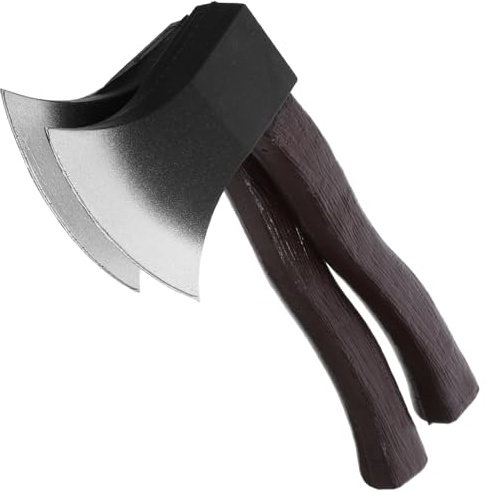 VERDANVERSE 2 Pezzi Asce Simulate per Halloween Accessorio Realistico per Cosplay e Feste Prop Resistente e Dettagliato per Performance e