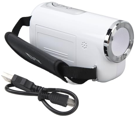 XZXCVN Cámara Digital para Niños 16MP, Filmadora Profesional con Zoom 16X y Pantalla TFT de 2 Pulgadas - Grabación HD 1080P, Fácil Manejo para Vlogging Infantil (Blanc)