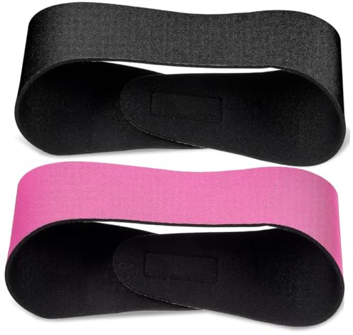 Ciieeo Bandeaux de Natation pour Garçon et Filles Lot de 2 Protection Auditive Élastique, Serrage-têtes Confortables en Tissu Doux, Équipements de Natation pour Sport Aquatique