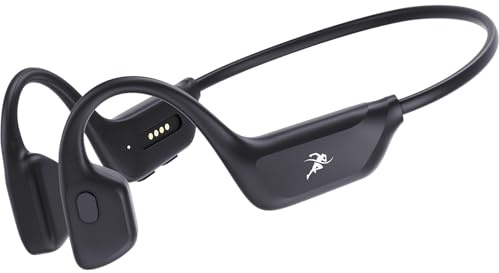 Guudsoud Casque Conduction Osseuse Bluetooth 6.0, Écouteur Conduction Osseuse sans Fil Oreilles Ouvertes avec Micro, Open Ear Casque pour Course à Pied, Sport, Cyclisme, Fitness, Bureau