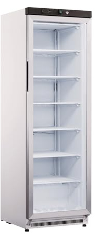 Armadio congelatore refrigerato in abs 1 anta in vetro 400 lt statico -18-25°C - ZX