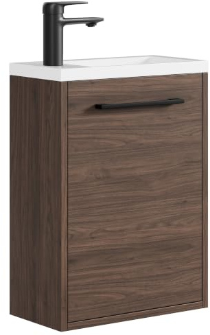 Badplaats B.V. Florence - Juego de muebles de baño (40 cm), color nogal