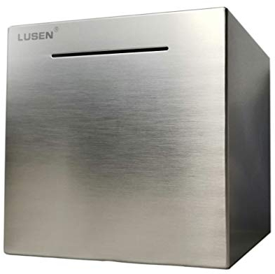 LUSEN Safe Sparschwein aus Edelstahl, Safe Geldsparkasse für Kinder, kann nur das Sparschwein retten, das Nicht herausgenommen Werden kann (15cm*15cm*15cm)