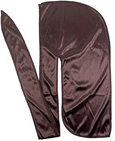 Män silke Durag långa remmar bandanas för män huvudbonader vågor keps