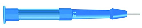 Gima - Sterile Einweg-Biopsieküretten/-stanzen, scharfe Klinge aus nahtlosem rostfreiem Edelstahl, Latex-frei, gerippter Handgriff, Größe: Ø 1 mm, Klingenlänge 8 mm, 10 Küretten in Blister.