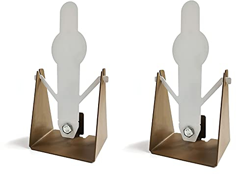 Atflbox 2 Stück Zurücksetzen von Metallschießübungszielen für Airsoft-Pistolen-BB-Gewehre, geeignet für den Außen- und Innenbereich