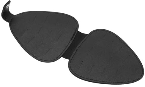 Gitarren Pick Halter Etui mit 22 Steckplätzen, 12x14cm/4,7x5,5 Zoll PU Leder Gitarren Plektrum Tasche Pack Celluloid Picks Aufbewahrungstasche Box Geschenk für Akustik Elektro Gitarre Bass Ukulele
