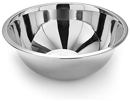 Forgast Edelstahl Schüssel | 7,6L l | Rührschüssel Edelstahl | Multifunktional Metallschüssel | Küchenschüssel |Salatschüssel | Spülmaschinengeeignet