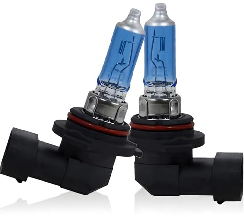 Flygun 2 PCS 9006 Car Halogen Bulbs, Ultra White Light Bulbs, 12V 100W Front Fog Light Bulb, Super Bright High Beam Low Beam Bulb Auto Lights Universal for Most Cars, Trucks, SUVs (White)