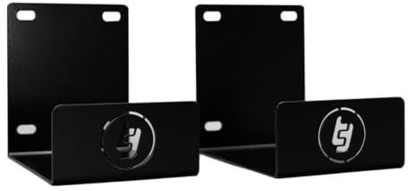 Ladder Brackets Pair Steel Wall Van Mount – TradeTidy Black