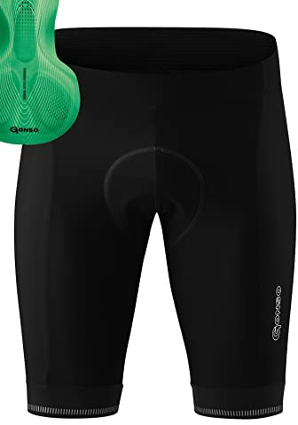Gonso Herren Sitivo M Fahrradhose, Black / Bright Green, L EU