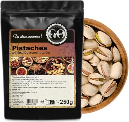 Pistaches grillées légèrement salées 250g - LA PLANTIGO