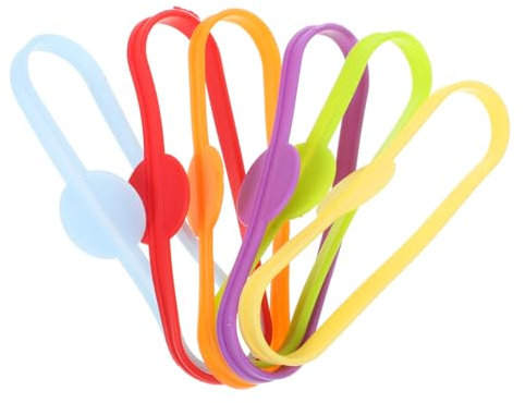Mikinona 24pcs Cocktail Hour Essentials Silicone Wine Glass Markers Unique Beard Design for Glasses