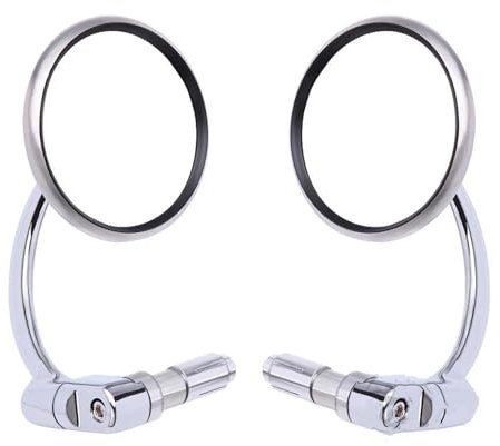 FACSER Seite Rückspiegel Universal 7/8 Chrome Runde MotorcycleBar End Spiegel Rückspiegel Zubehör Für Kasasaki Lenkerendenspiegel Motorrad