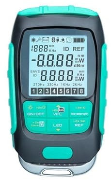 KUMIAN Optical Fiber Tester, MT-7615/7616 Optical Power Meter 4 In 1 Multifunction Fiber Network/Disconnection/Lan Cable Tester Visual Fault Locator,High Accuracy(MT-7615 15mw)