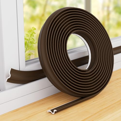 Fensterdichtung Selbstklebend,8M Braun Zugluftstopper für Türen Fenster | Schaumstoff Abdichtung Fenster Zugluft Dichtung Türrahmen Fensterrahmen Isolierung Winter